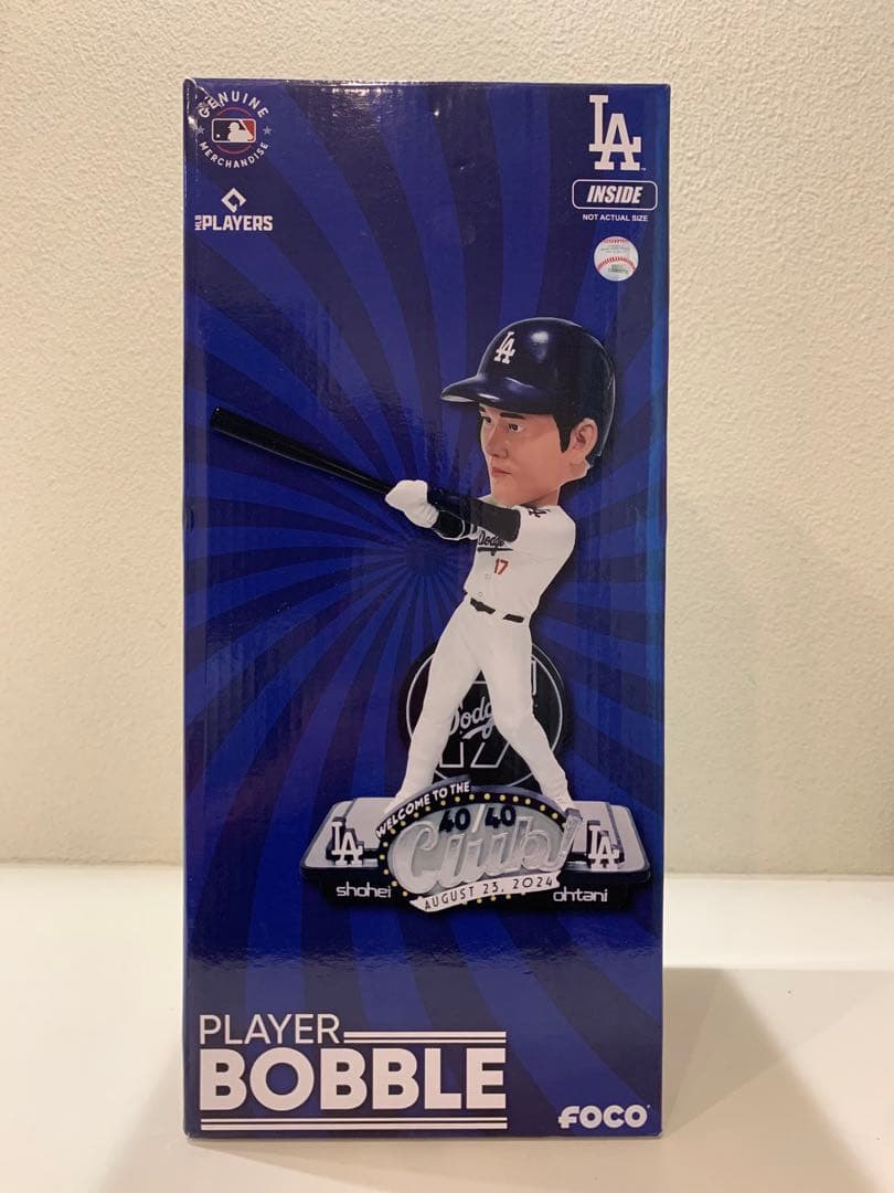 大谷翔平　ロサンゼルス・ドジャース ボブルヘッド 17 40/40 記念
