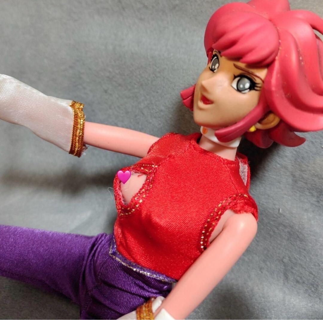 昭和レトロ 初代キューティーハニー 着せかえ ソフビ カスタム人形 セクシー人形