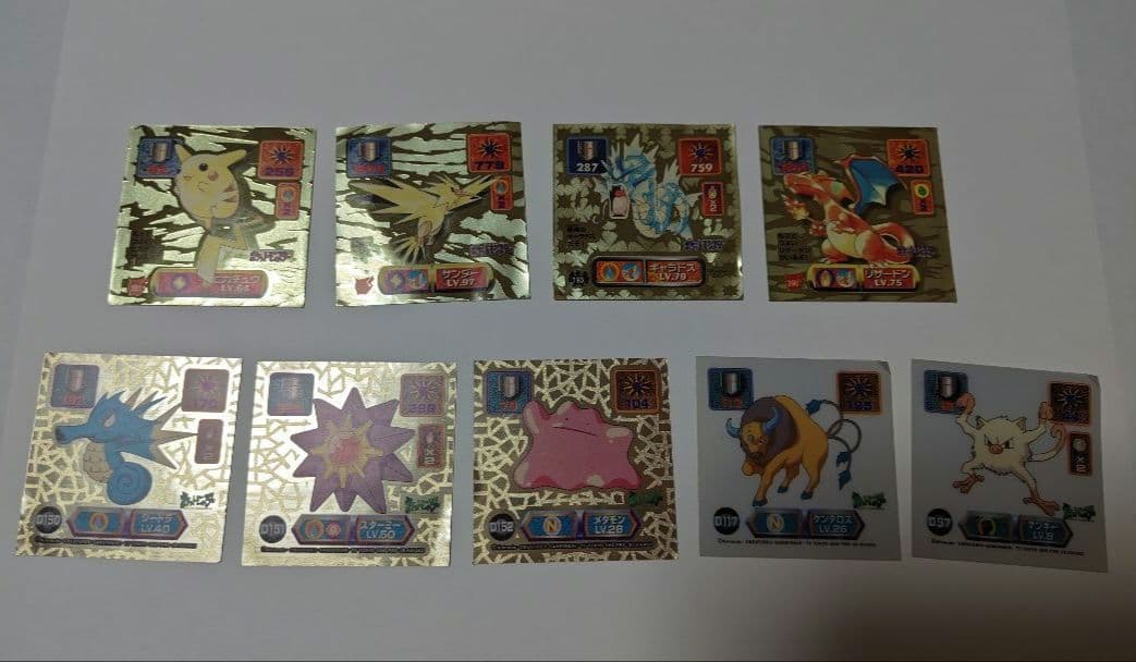 希少品 アマダ ポケモン 初期 最強シール烈伝 キラ レアシール ケース