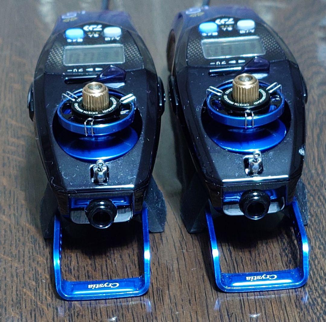 わかさぎ電動リール クリスティア CRT R αメタルパープル■限定品■✕２台