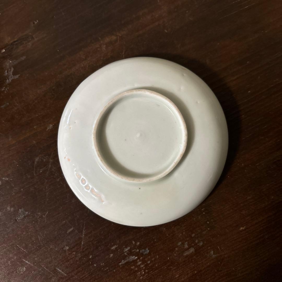 アンティーク　伊万里　うさぎ図染付小皿5点　幕末　明治　大正　検:白洲正子　李朝