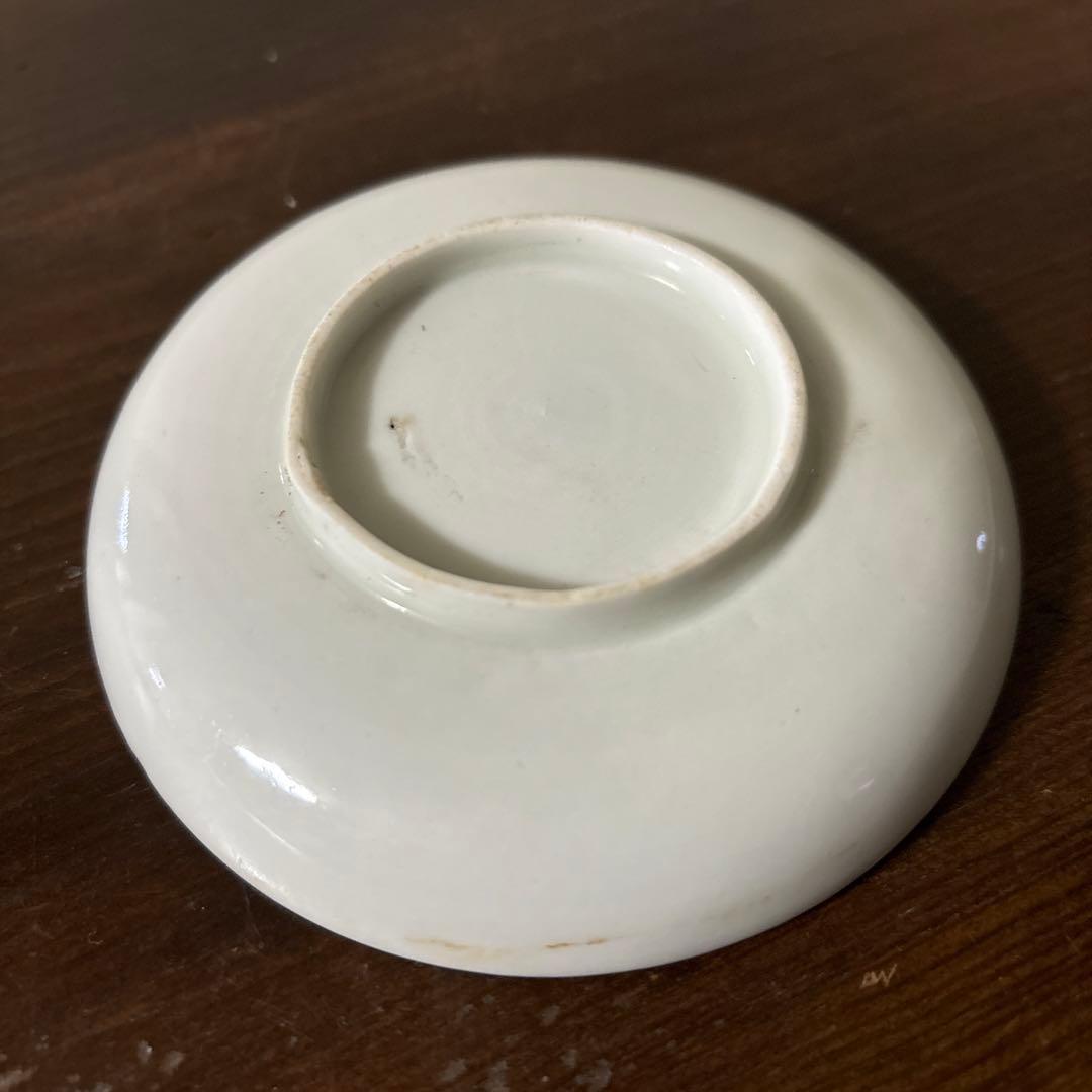 アンティーク　伊万里　うさぎ図染付小皿5点　幕末　明治　大正　検:白洲正子　李朝