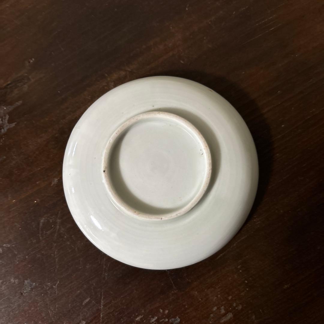 アンティーク　伊万里　うさぎ図染付小皿5点　幕末　明治　大正　検:白洲正子　李朝