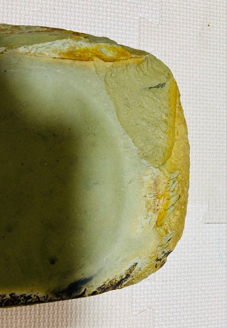 [極上珍品]房具 中国　清時代　古美術　硯紫檀蓋付き 松鶴綠端溪文房具