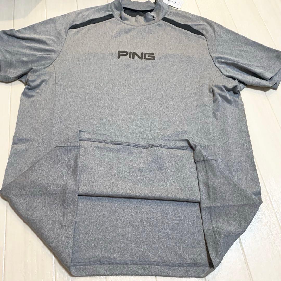 新品■15,400円【ピン　PING】メンズ　半袖　モックネックウェア 3L