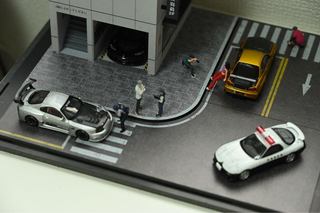 1/64 ジオラマ完成品 セット （保護ケース付・車両元箱あり)