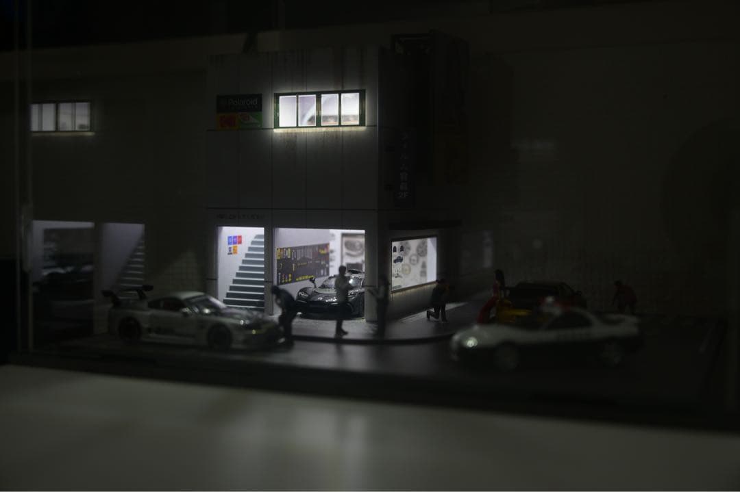 1/64 ジオラマ完成品 セット （保護ケース付・車両元箱あり)