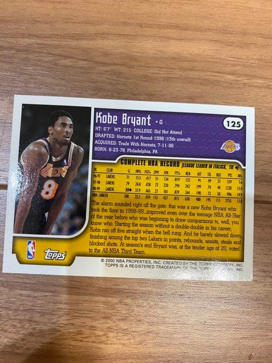 コービーブライアントNBAカード