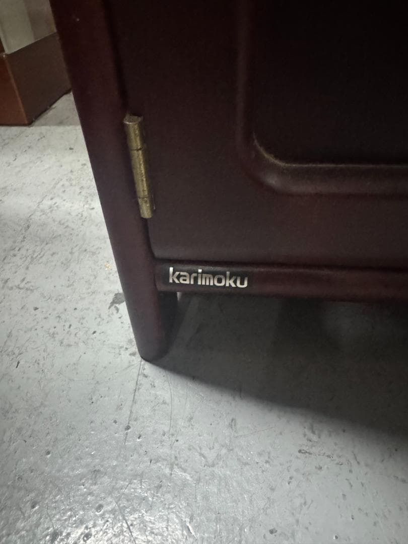 レトロ　Karimokuカリモク家具　カリモク 電話台 棚 ラック 花台 220