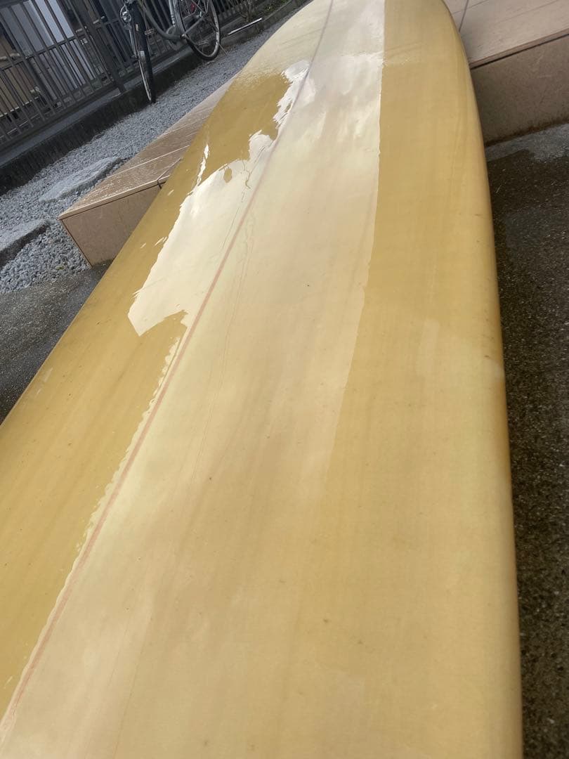 ロングボード ベージュ フィン付き　送料込み