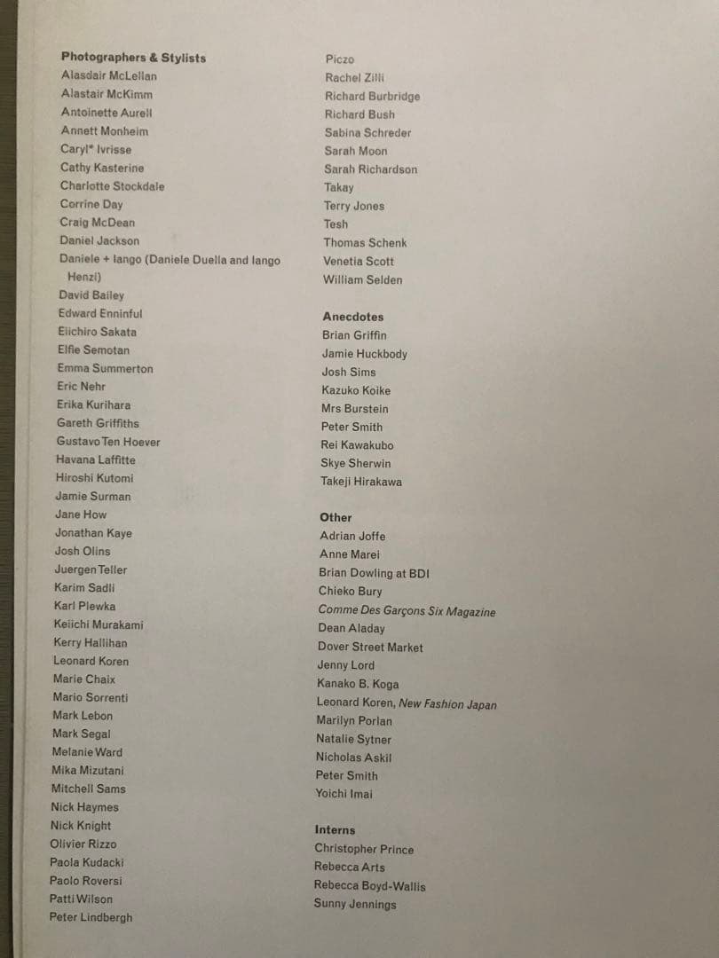 コムデギャルソン写真集『Rei Kawakubo』’13年刊大型本ハードカバー