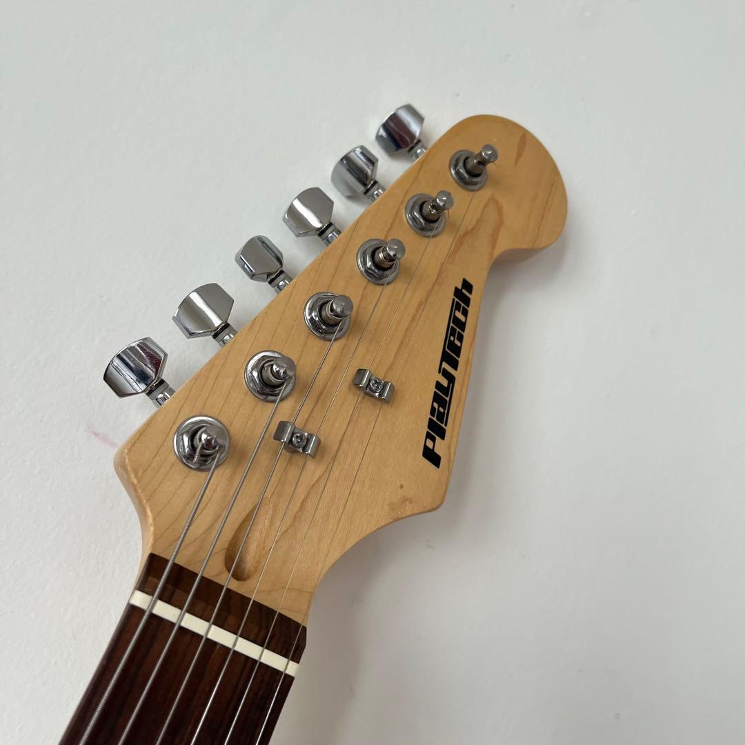 ストラトギター(ピンク)PLAYTECHプレイテック初心者向け