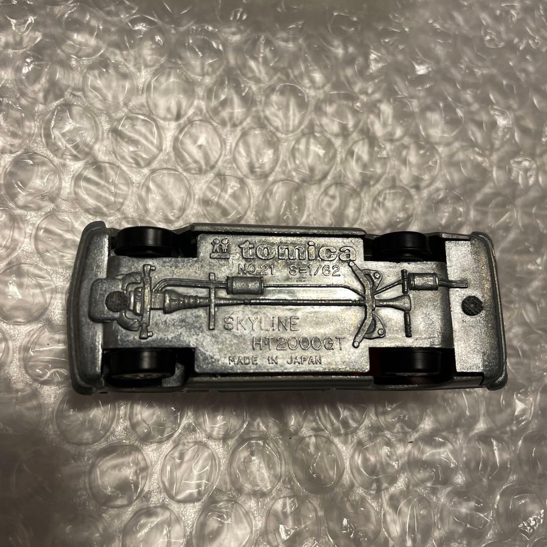 トミカ　21 ニッサンスカイライン2000GT 1Eホイール