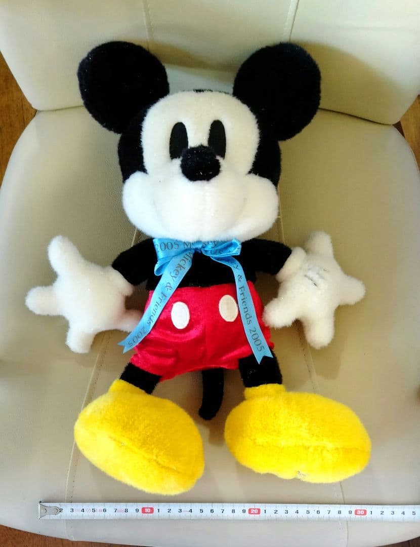 ミッキー&フレンズ ミッキーぬいぐるみ キラキララメいり 2005年製