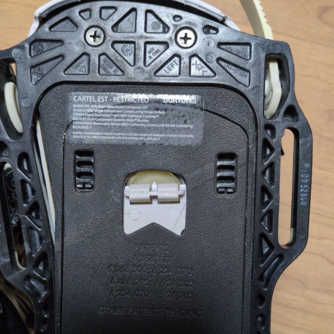 CARTEL スノーボードビンディング ブラック/ホワイト