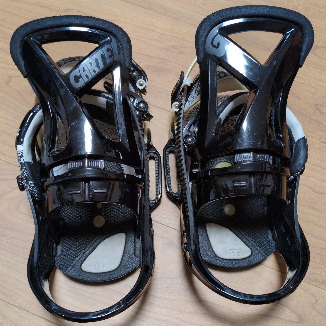 CARTEL スノーボードビンディング ブラック/ホワイト