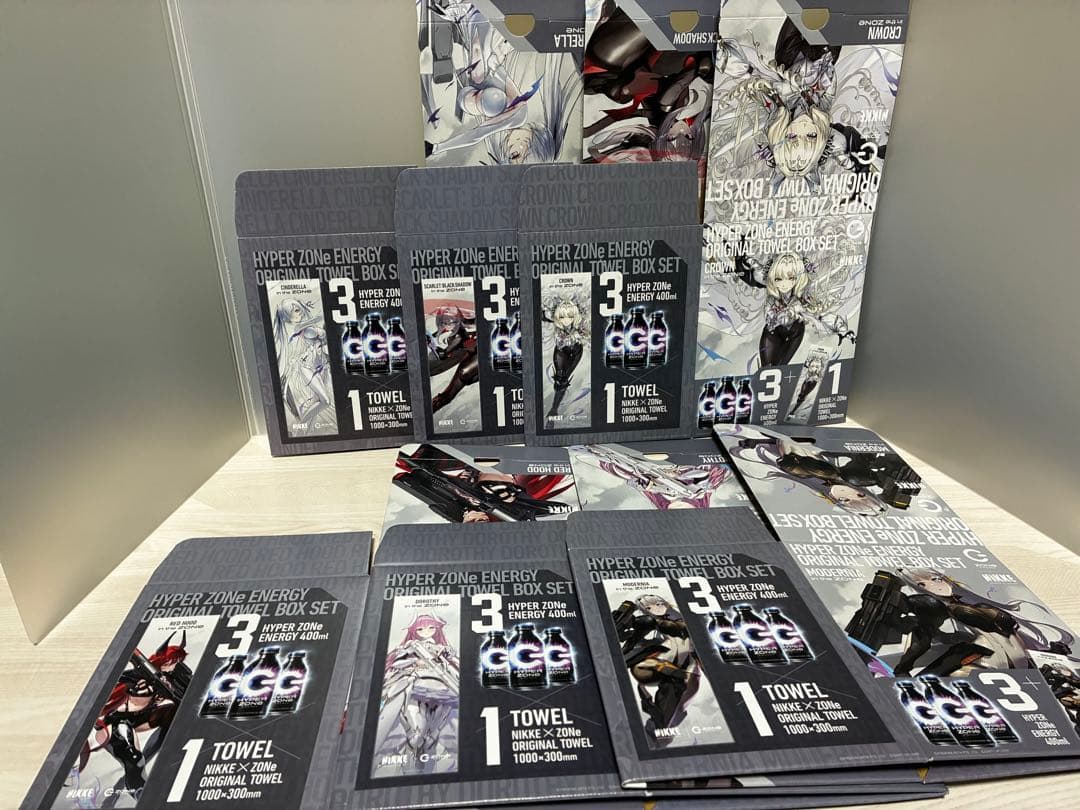 う*)様 ZONe 勝利の女神 NIKKE ニケ 第1弾 タオル 外箱付 コンプ