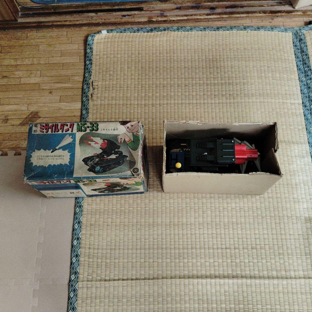 絶版　希少　ブリキ　増田屋　ミサイルタンク　MS-33 MS33 現状品一部欠け