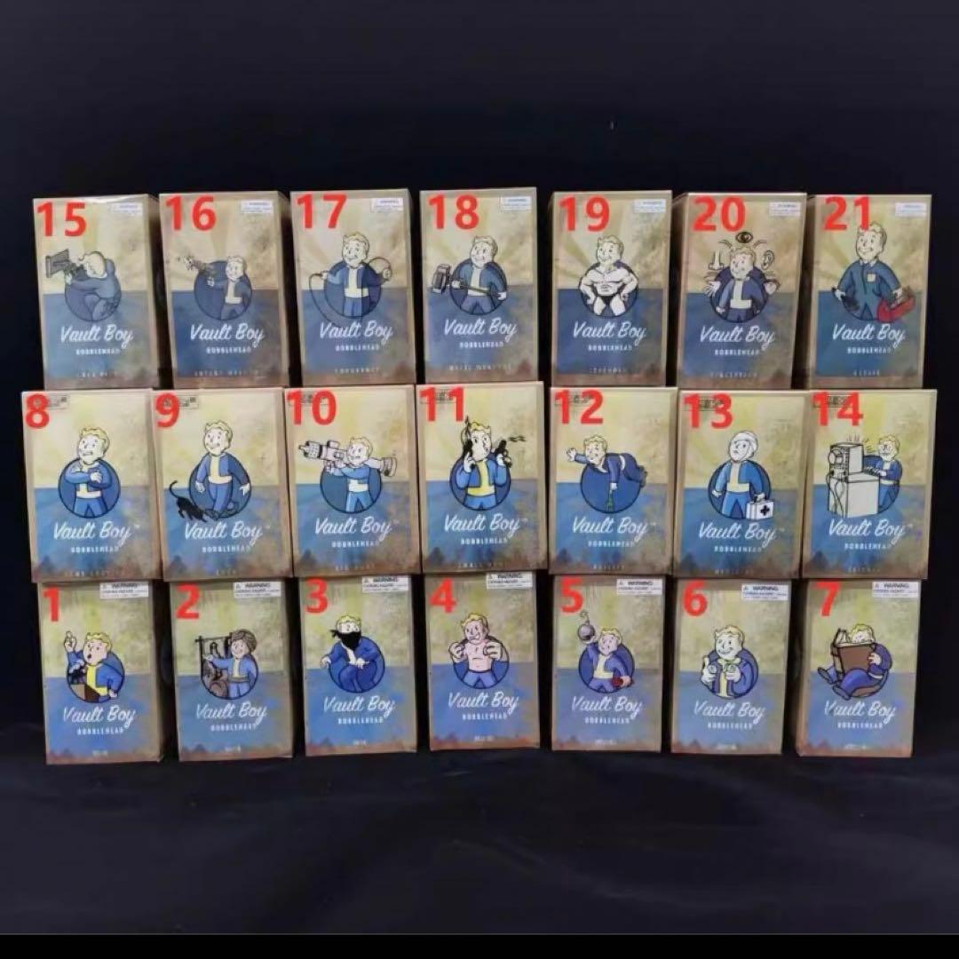 Falloutフォールアウトボルトボーイ全種類28個フルセットボブルヘッド