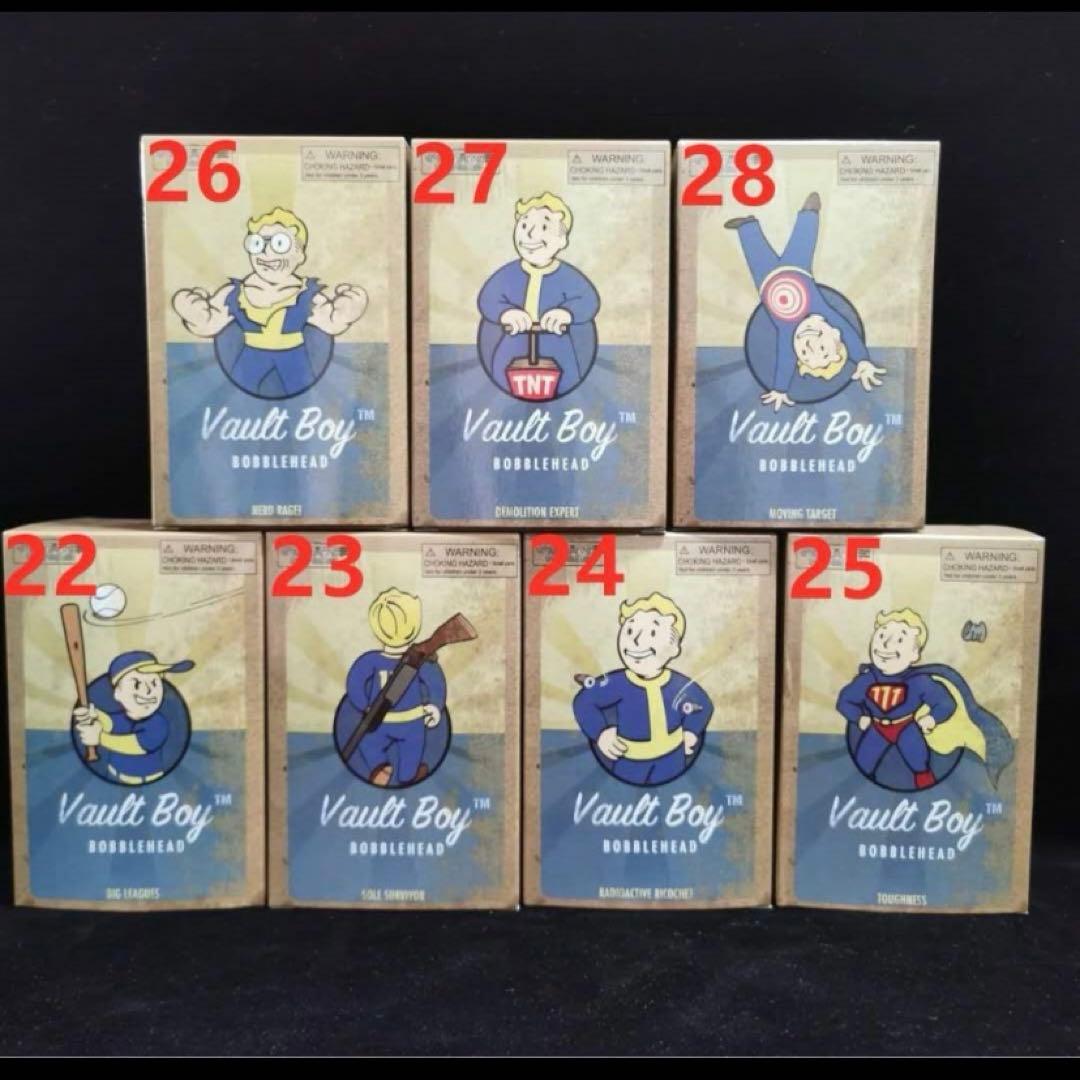 Falloutフォールアウトボルトボーイ全種類28個フルセットボブルヘッド