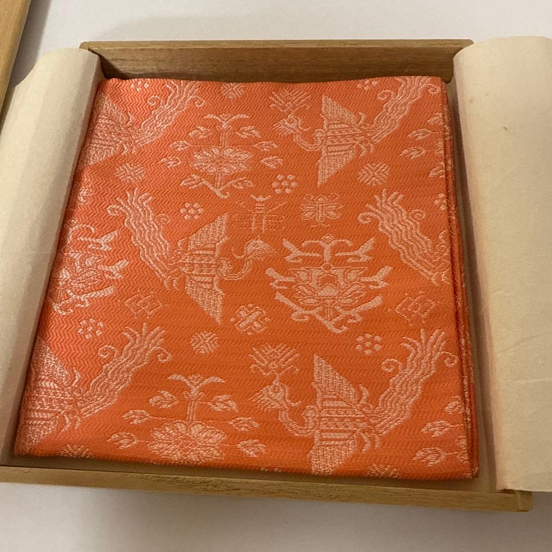 新品　出帛紗　有栖川　鳥文紹巴　土田友湖　供箱（桐）