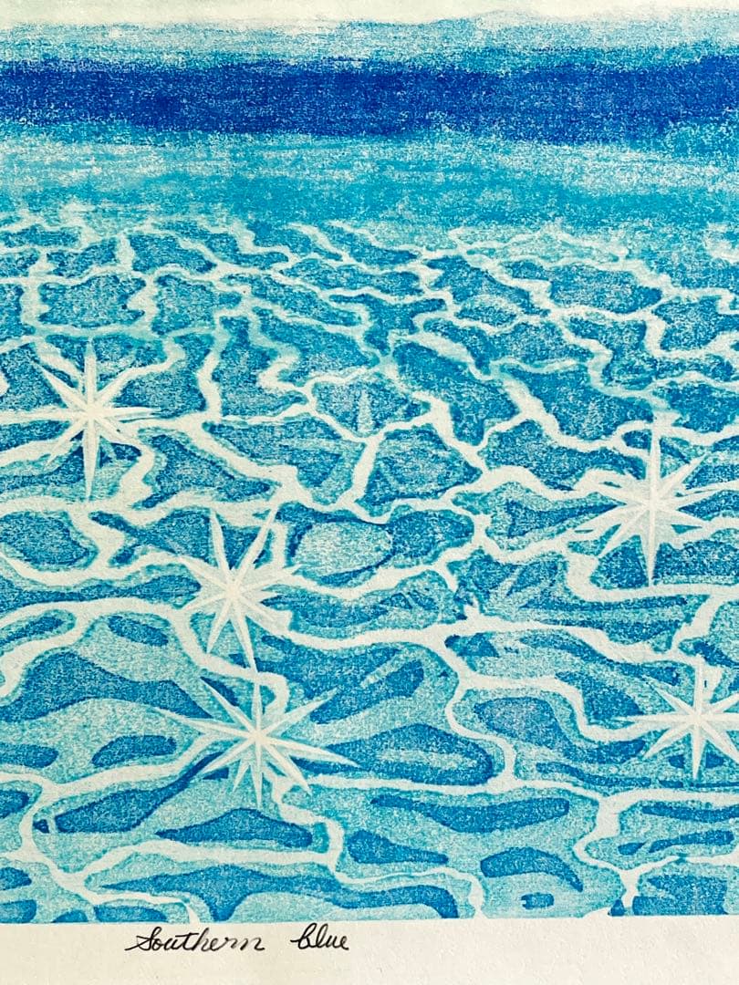 #『Southern blue 』　カノコダカラ貝