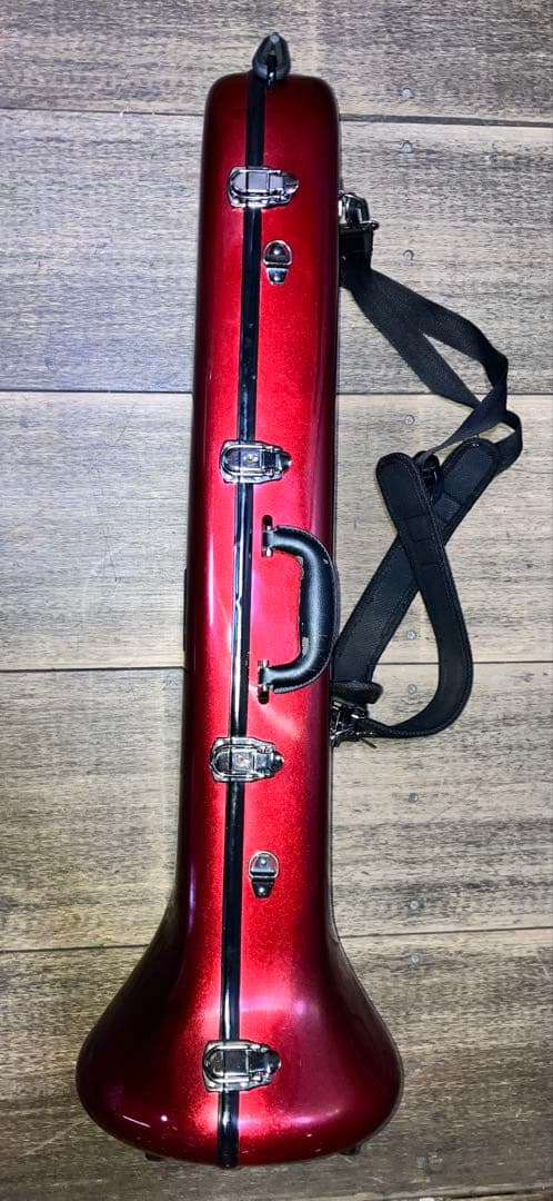 THE MARCATO トロンボーン ハードケース 鍵付き レッド