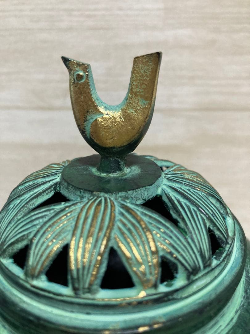 瑞峰作　香炉　青銅製　高岡銅器　木箱付き　歓送迎会用の贈り物として　バレンタイン