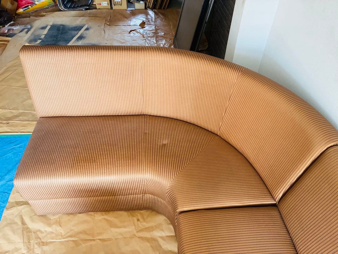 【美品】分離型L字ソファ バーやスナック等に①★