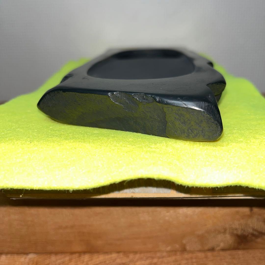 ⭕️峯硯堂本舗　現代の名工　峯硯　自然硯　長さ241m m縦長　新品美品