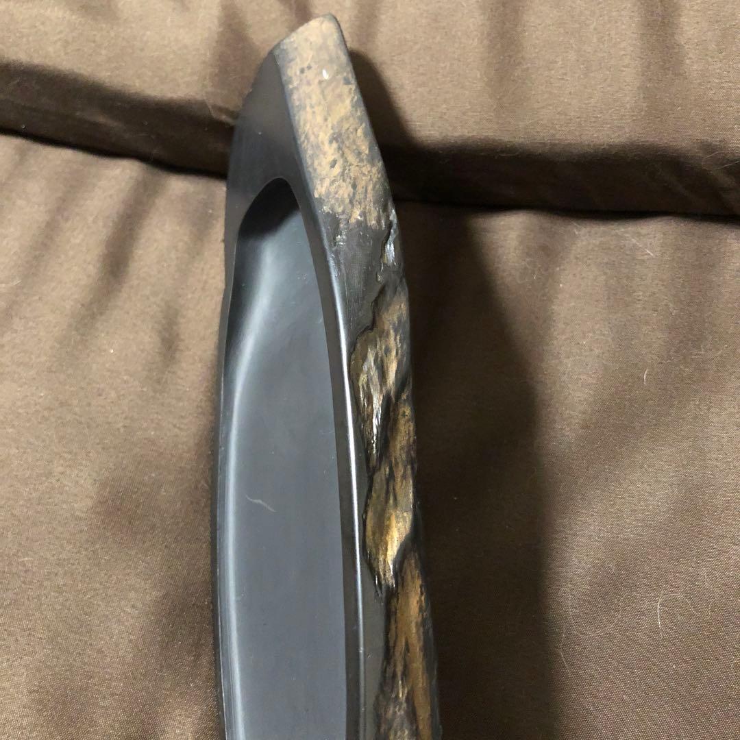 甲州銘石　雨畑　自然硯　石紋　雨畑真石　書道具