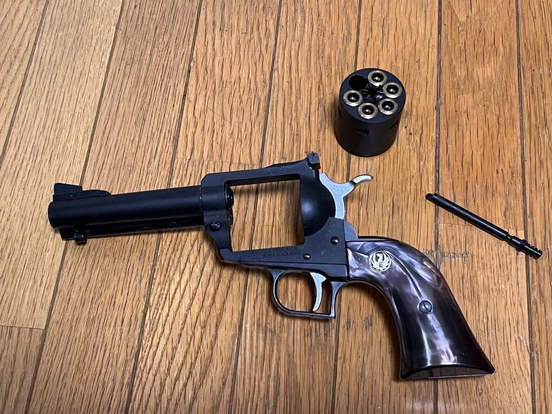 マルシン ガスガン スーパーブラックホーク ブラックパール調グリップ ブラック