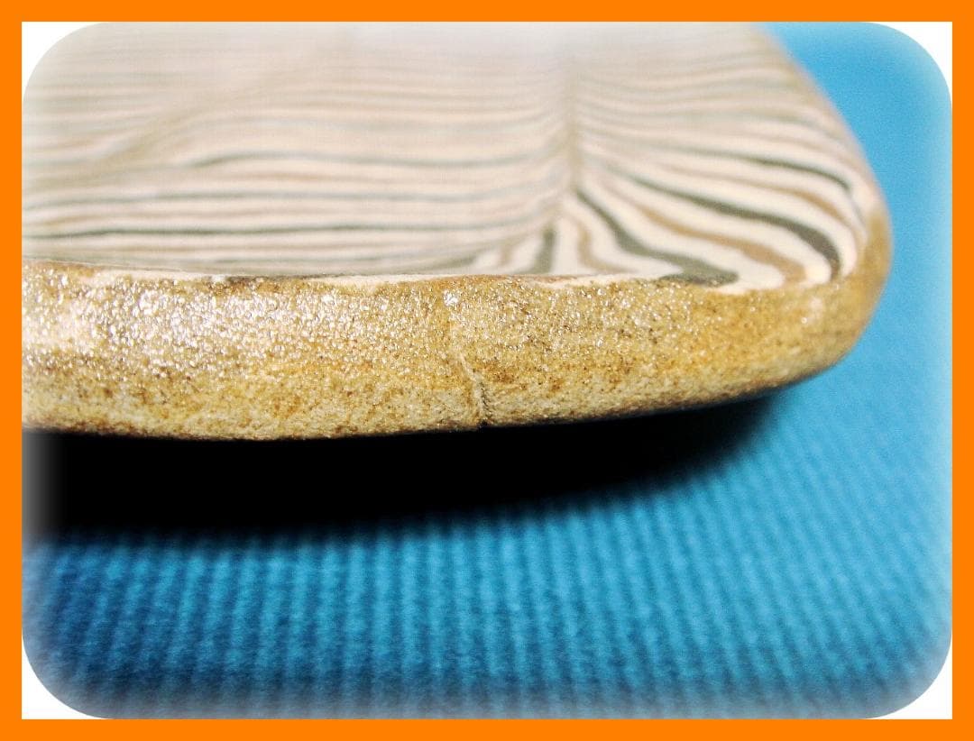 446『練上手 皿』　/骨董品 古美術 古玩 アンティーク