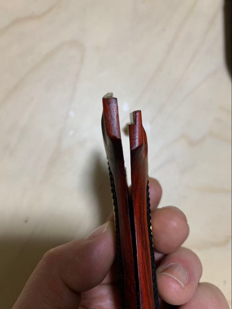 レア物　新品ベレッタ m9用サムライエッジ風木製グリップ　メタリオン金属製