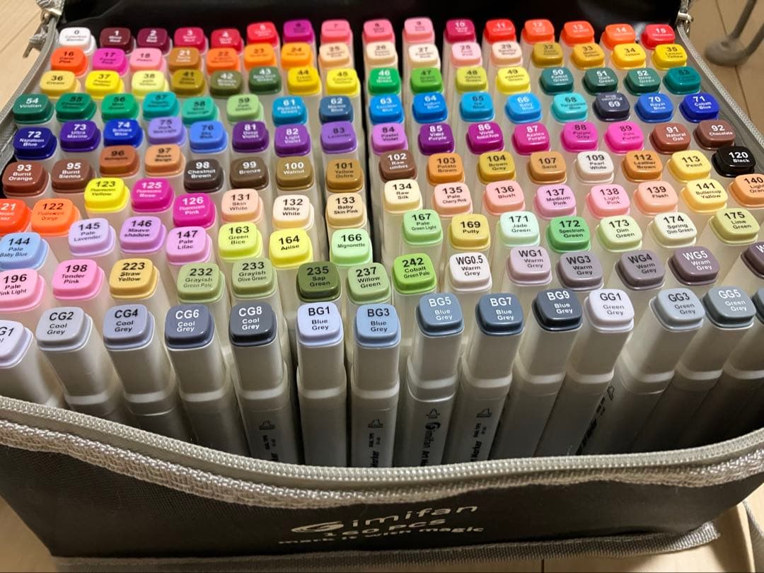 GimiFanマーカー 150色セット