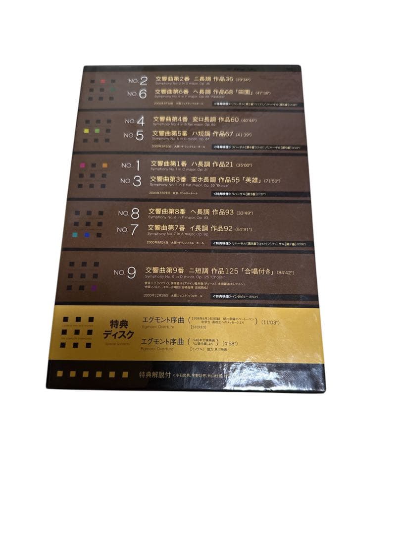 朝比奈隆 最後のベートーヴェン 交響曲全集 DVD 9枚組