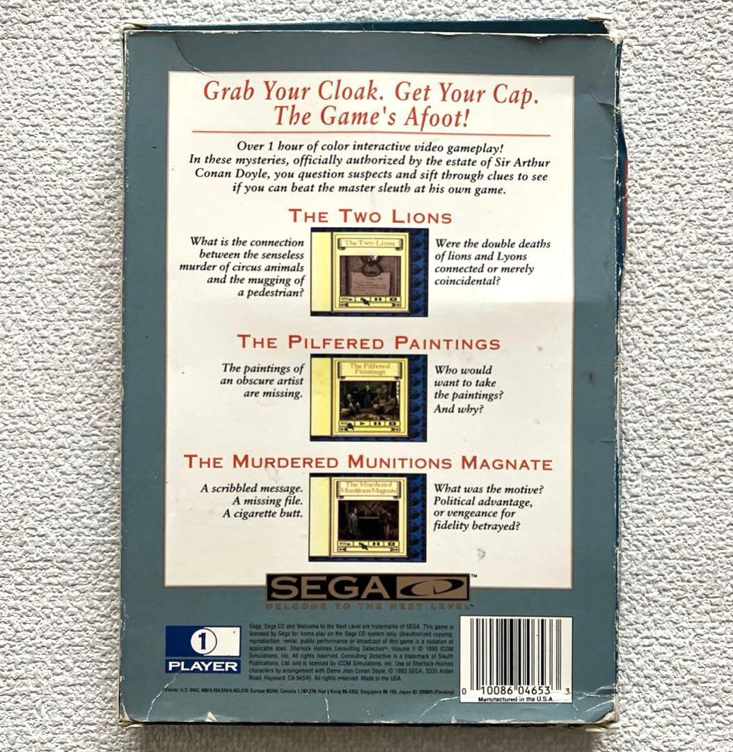 その他 Sherlock Holmes Volume II SEGA CD