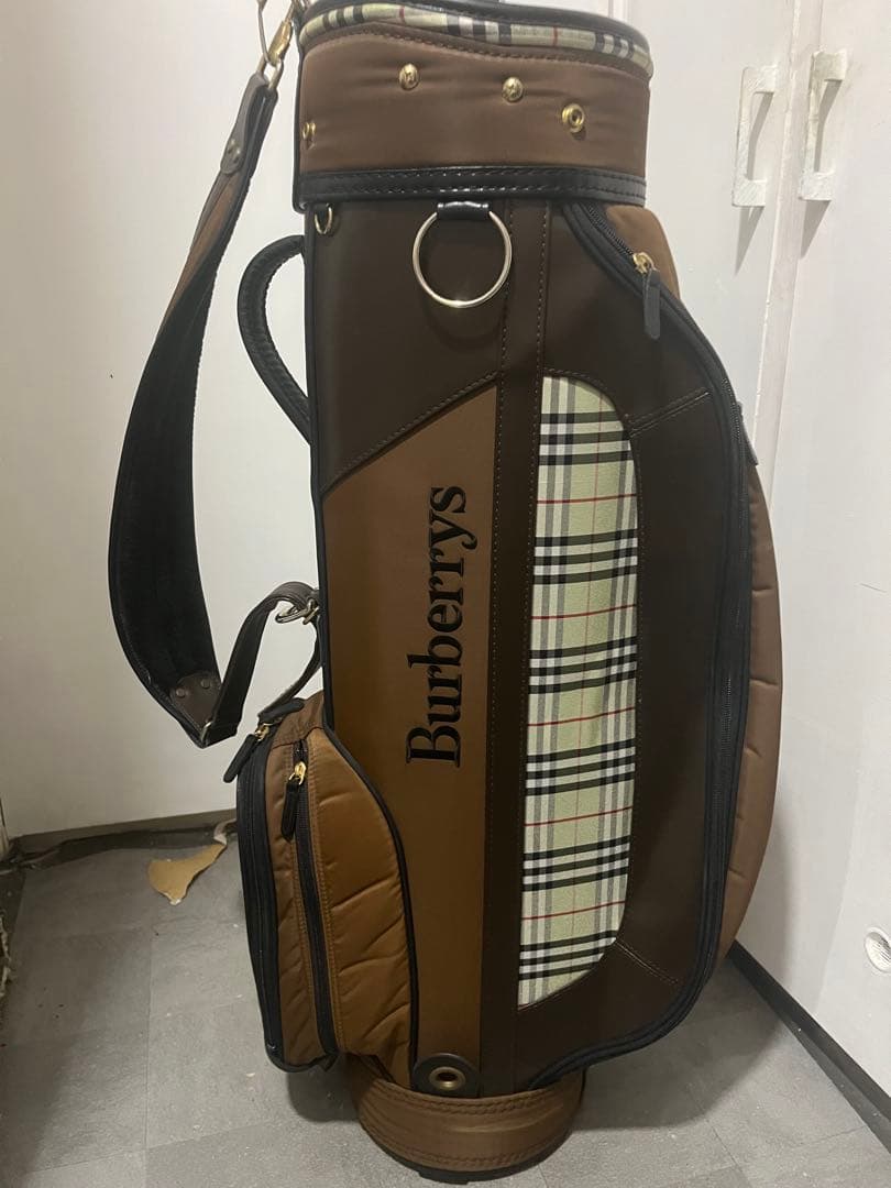 Burberrys キャディバッグ ブラウン チェック柄