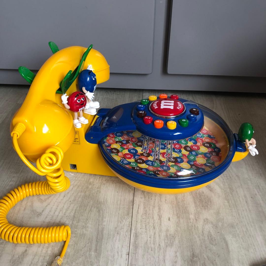 新品箱付デッドストックアメリカUSAビンテージM&Msキャンディディッシュ電話機