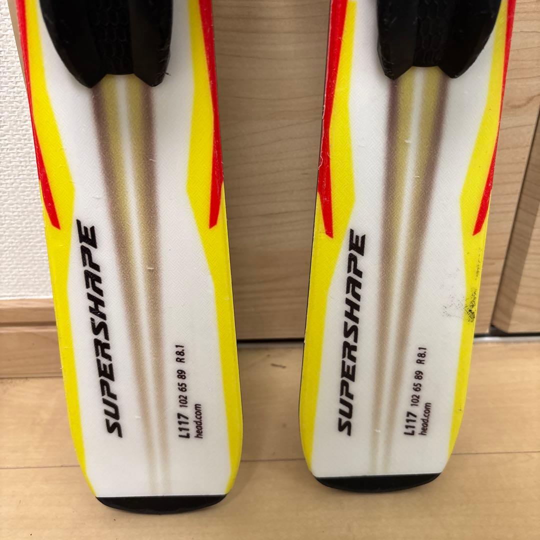 男の子　ジュニアスキーセット　head 117cm 22-22.5cmブーツ付