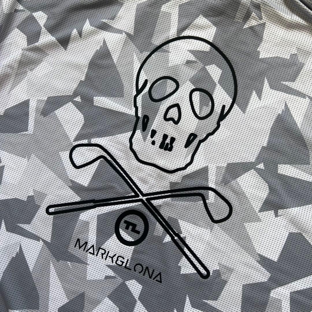 MARK&LONA マークアンドロナ　現行　ポロシャツ　カモフラ　メンズ　スカル