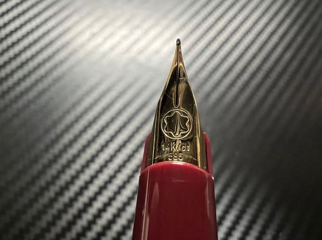 美品 モンブラン クラシック 万年筆 ボルドー EF 極細字