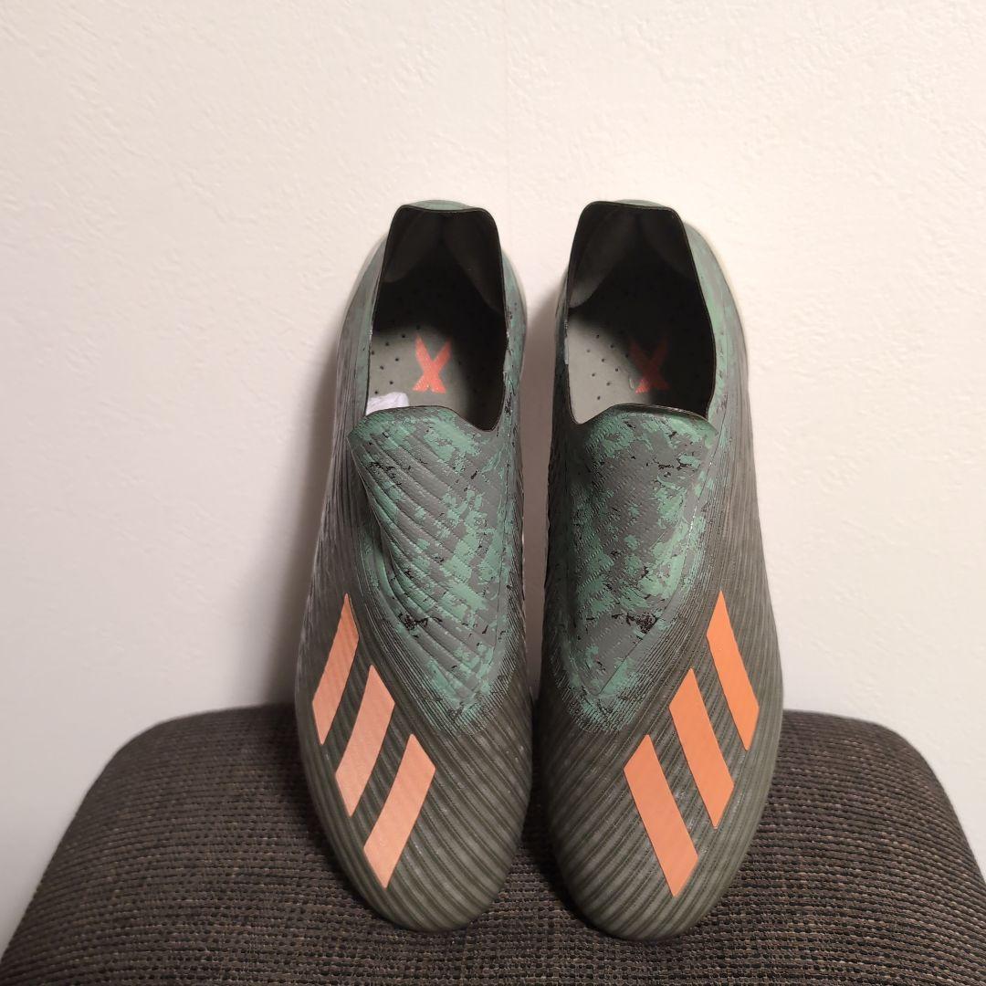 アディダス エックス 19+ FG(グリーン×オレンジ)