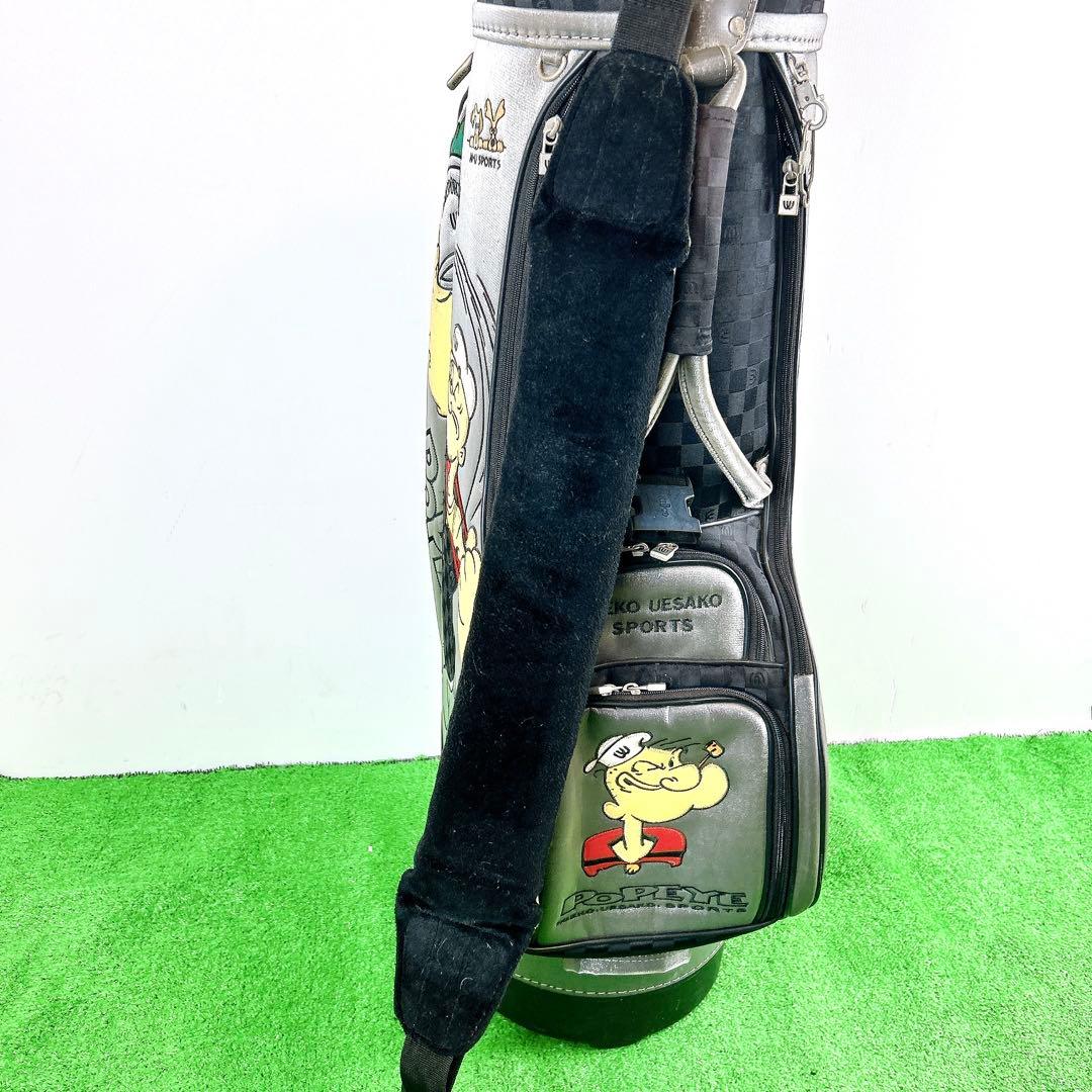 希少 エムユースポーツ☆ポパイ キャディバッグ ゴルフバック カートタイプ