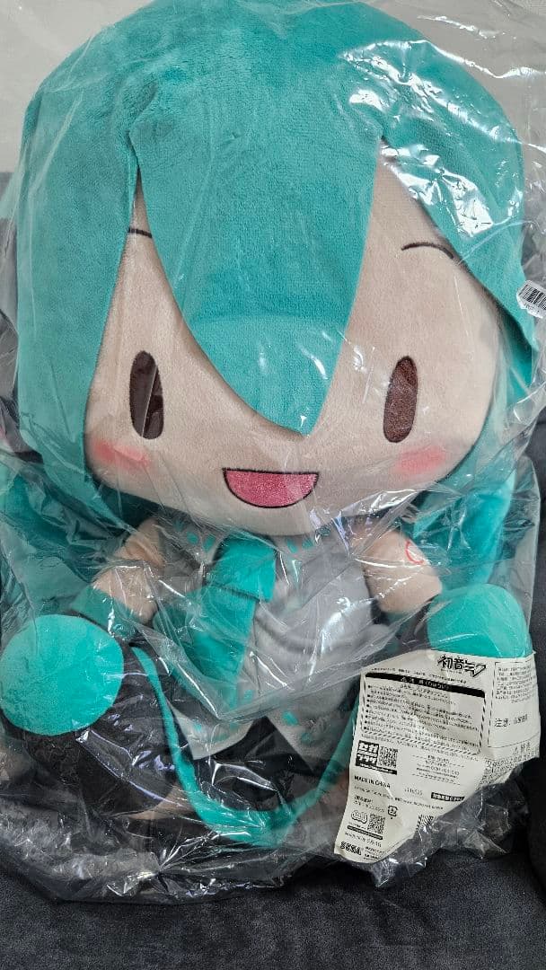 【新品未使用】初音ミクシリーズ 初音ミク ふわぷち どでかジャンボぬいぐるみ
