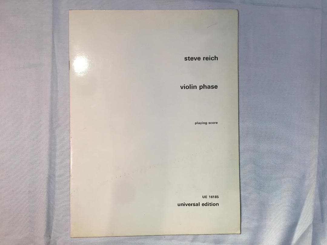 Steve Reich のSong Collection 5 Score