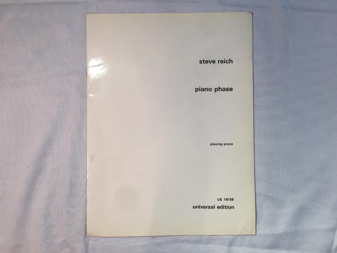 Steve Reich のSong Collection 5 Score