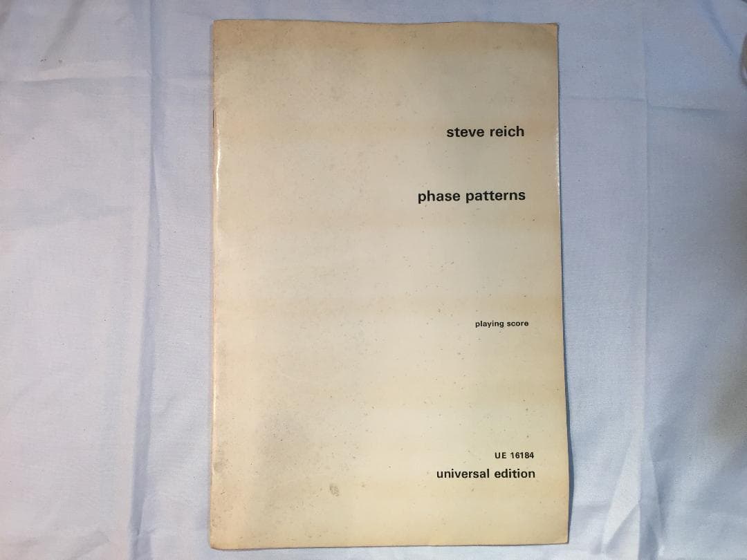 Steve Reich のSong Collection 5 Score