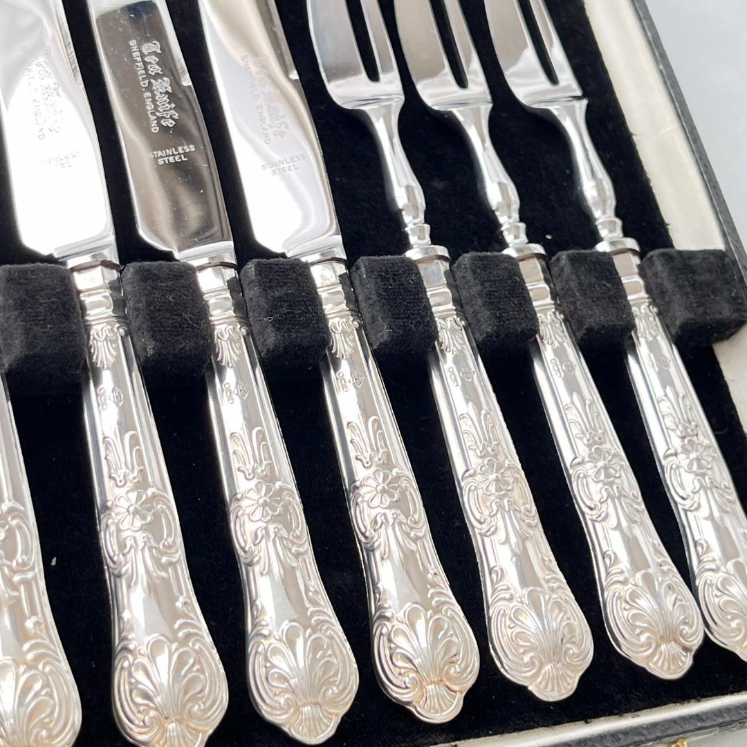 【HARRISON BROTHERS】【純銀ハンドル】キングスパターン12本