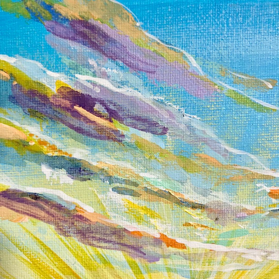 sunrise＊4号キャンバス　絵画　原画　風景画　海　空　朝日　沖縄　ハワイ